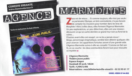 Agence Marmotte - affiche du spectacle